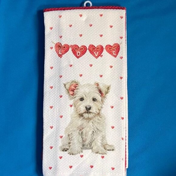 NWT & HTF 3 PACK ADORABLE WESTIE / WEST HIGHLAND TERRIER / CAIRN TERRIER TOWELS - Picture 1 of 15